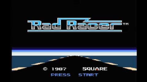 Rad Racer de NES imagen