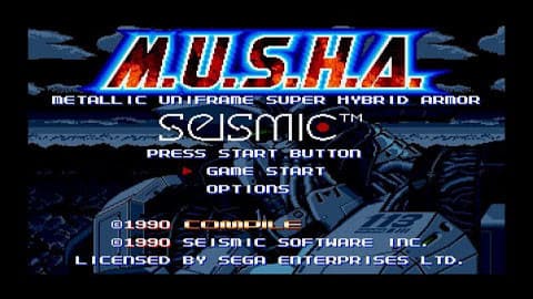 MUSHA de Mega Drive imagen
